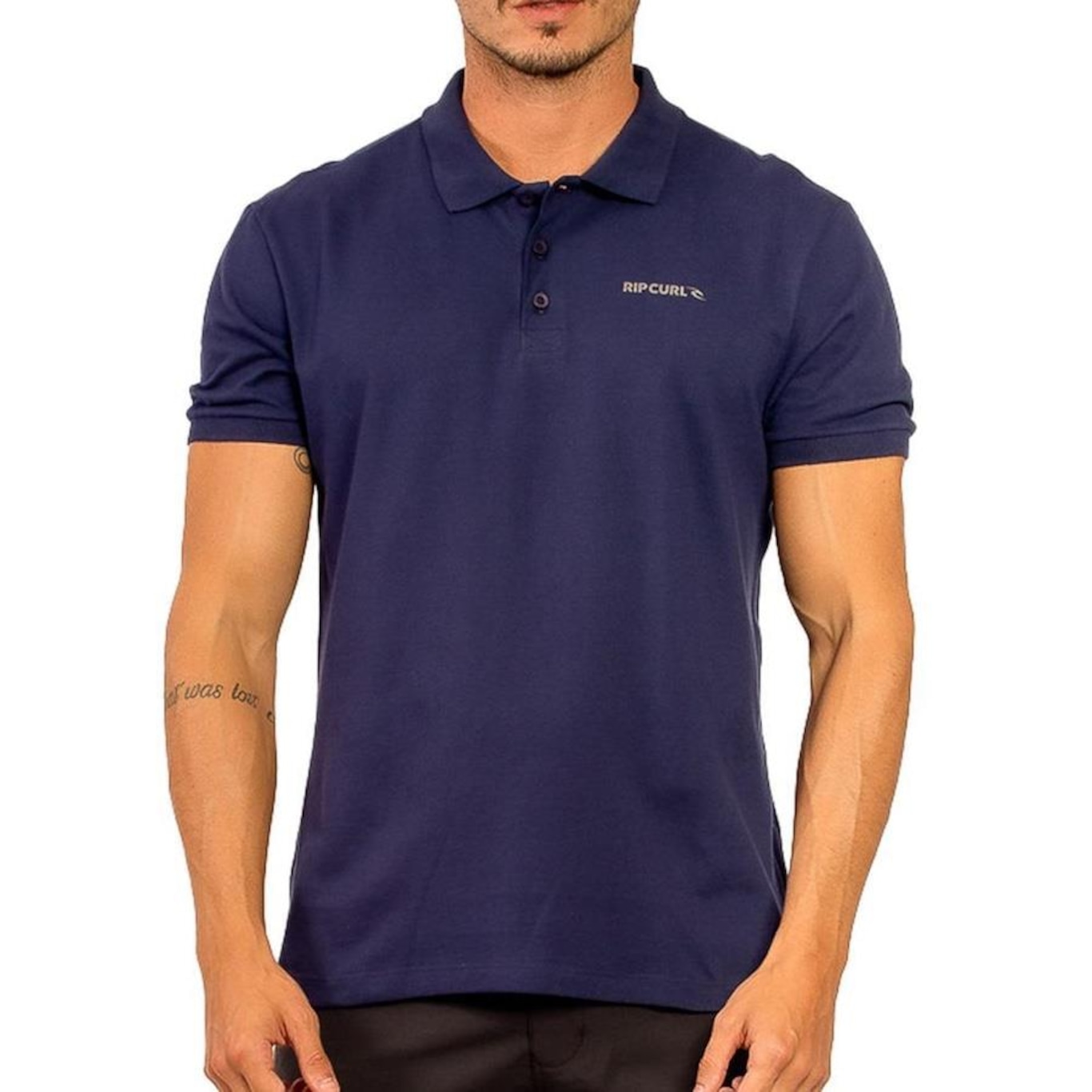 Camisa Polo Rip Curl Basic Brand Blade - Masculina - Foto 1