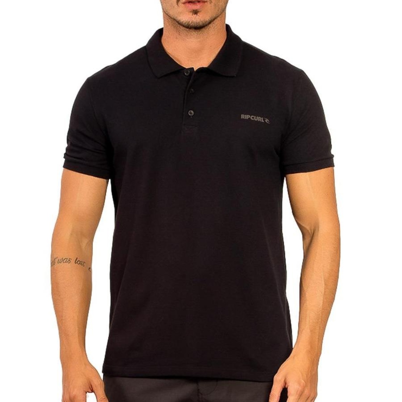 Camisa Polo Rip Curl Basic Brand Blade - Masculina - Foto 1