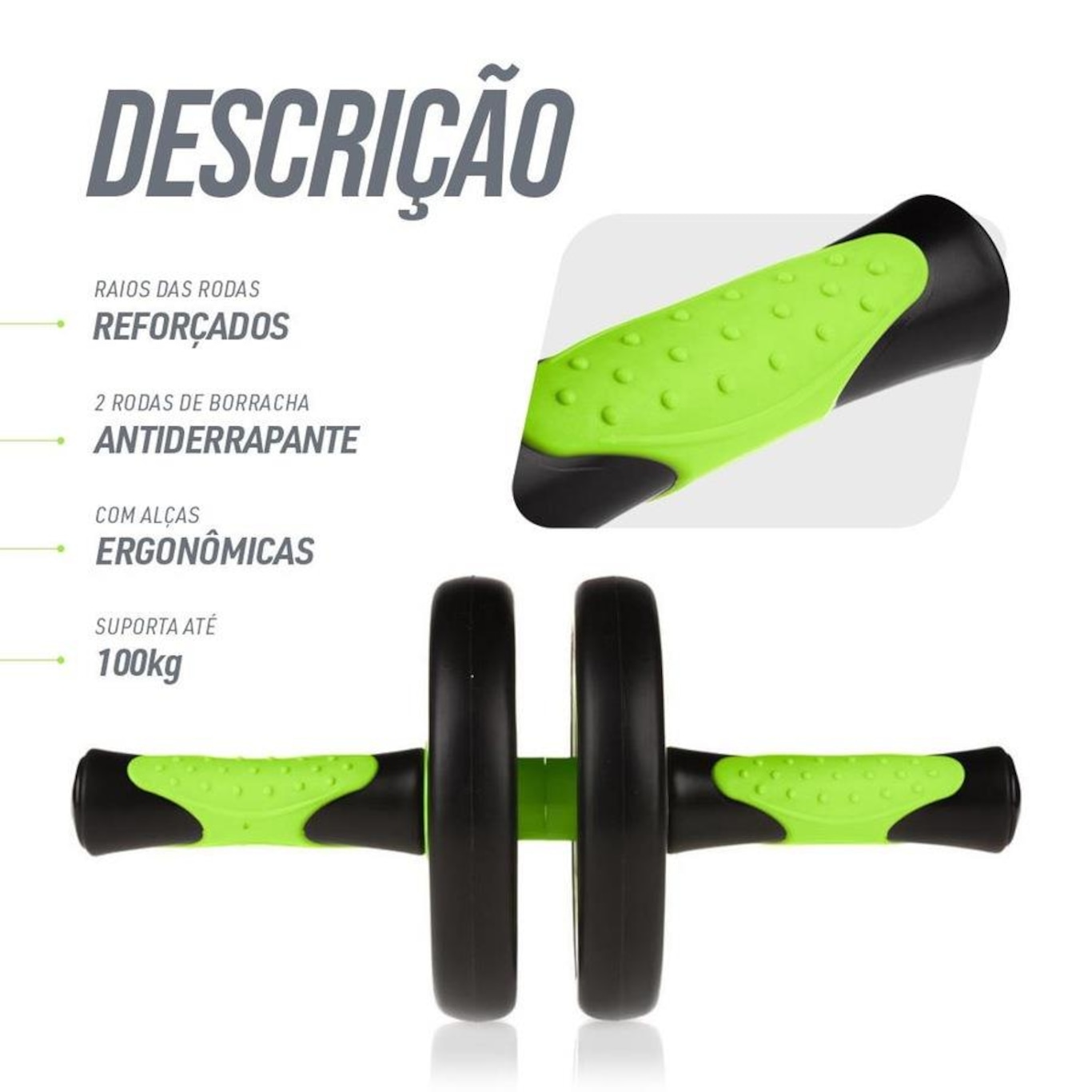 Roda Abdominal Para Exercícios Treino De Core Pista E Campo - Foto 4