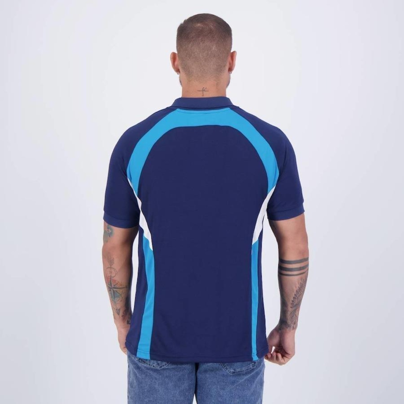 Camisa Polo do Grêmio Natural Cotton Imortal - Masculina - Foto 4