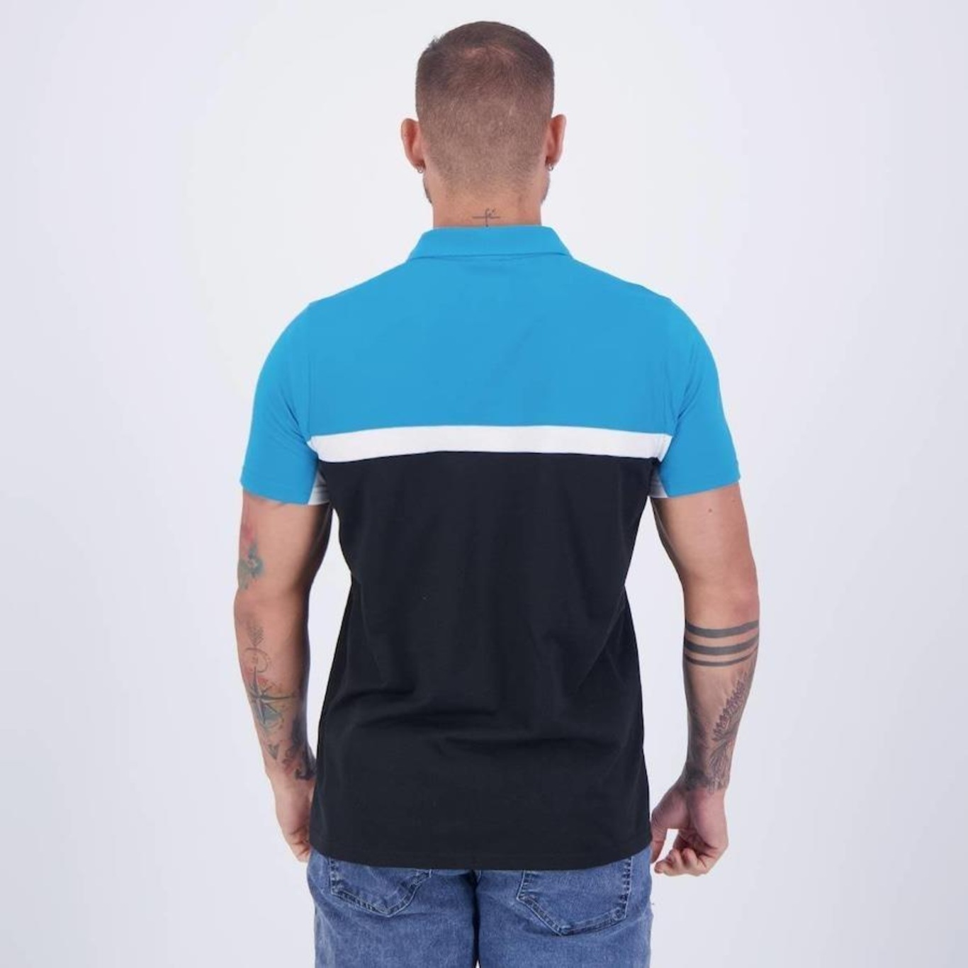 Camisa Polo do Grêmio Natural Cotton Cutts - Masculina - Foto 5