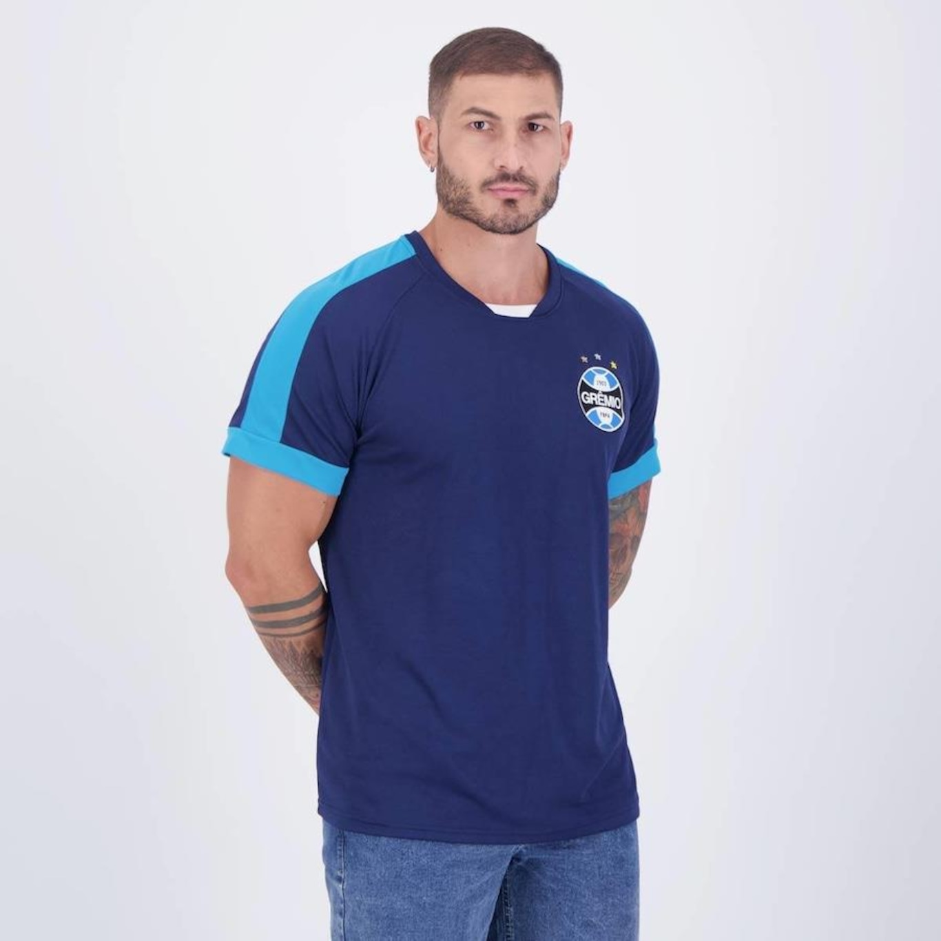 Camisa do Grêmio Natural Cotton Champion - Masculina - Foto 3