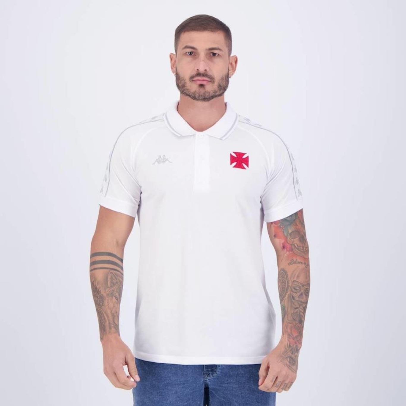 Camisa Polo Kappa Vasco Piquet - Masculina - Foto 1