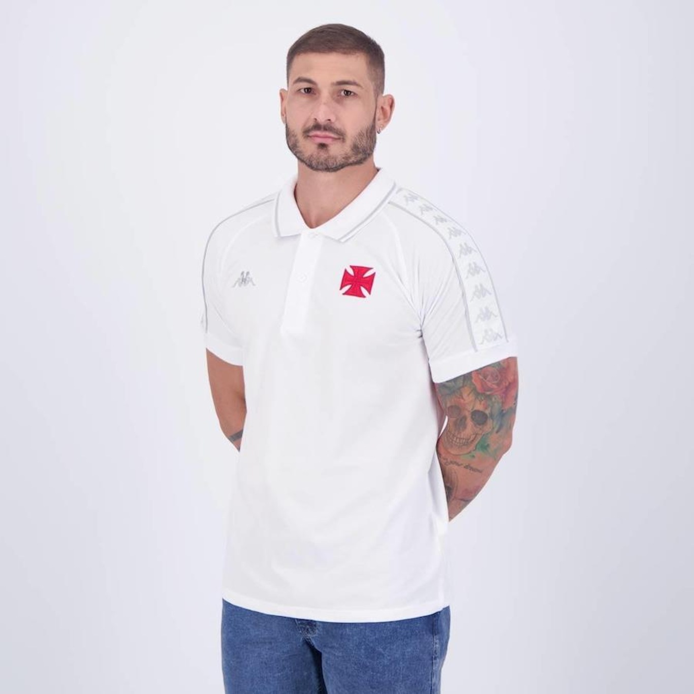 Camisa Polo Kappa Vasco Piquet - Masculina - Foto 3