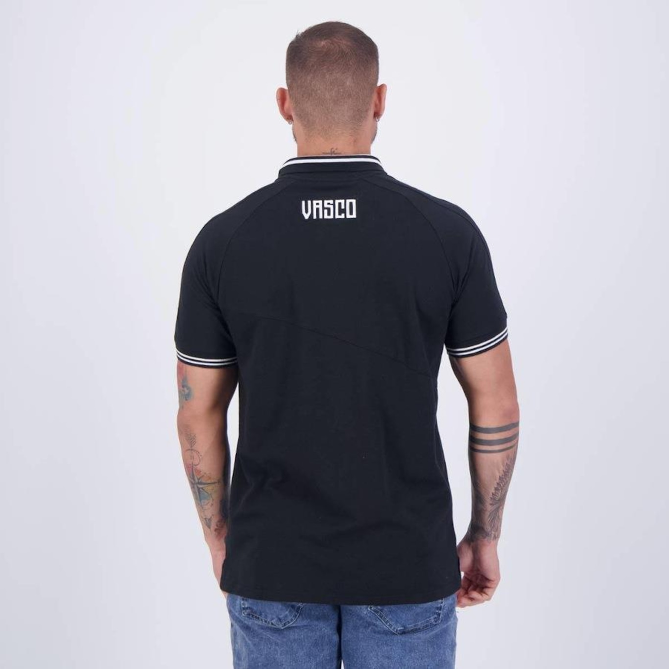 Camisa Polo Kappa Vasco Inserts - Masculina - Foto 4