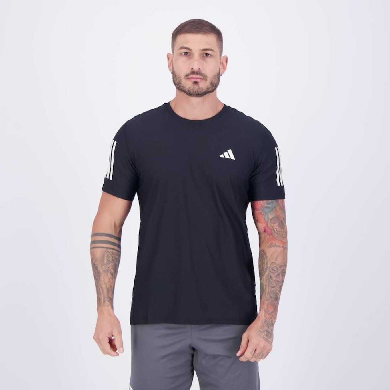 Camiseta adidas Own The Run Base - Masculina - Foto 1