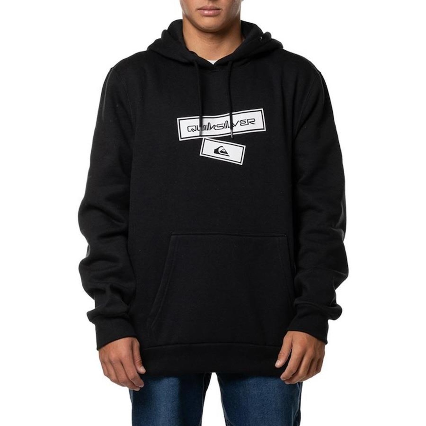 Blusão de Moletom com Capuz Quiksilver Box 305G Wt24 - Masculino - Foto 1