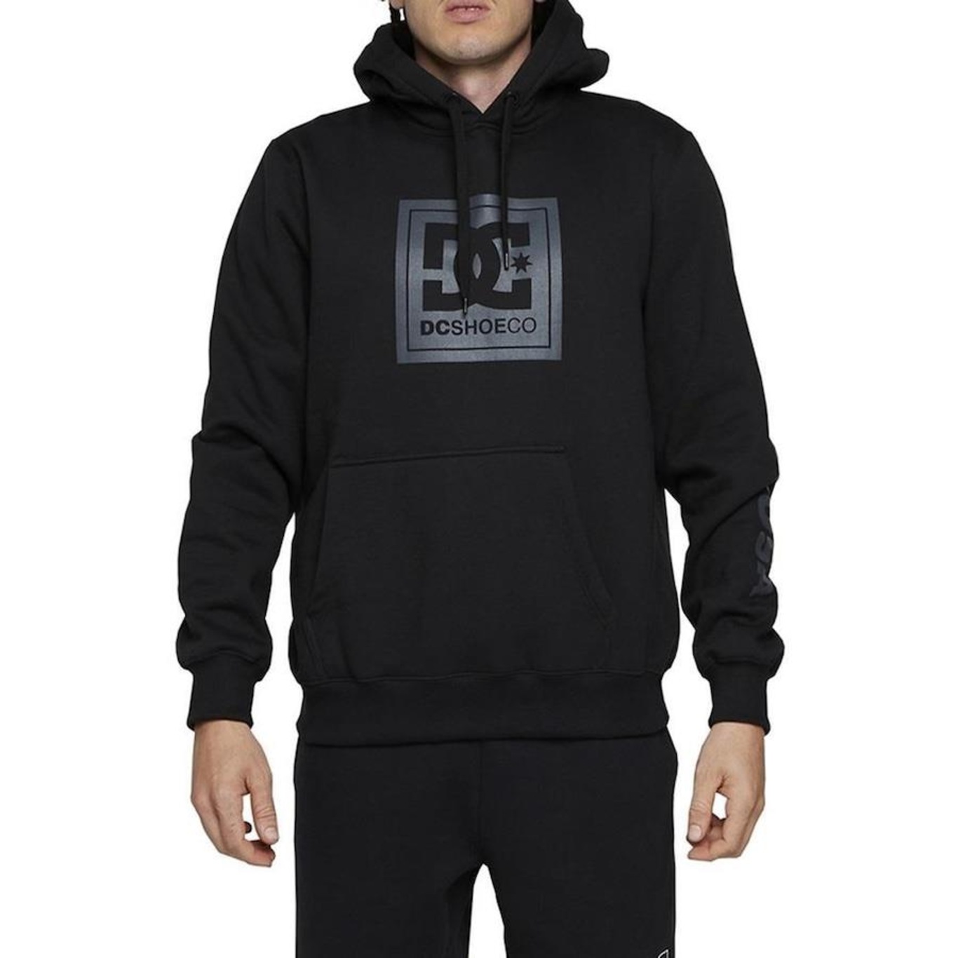 Blusão de Moletom com Capuz Dc Shoes Square Star 280G Wt24 - Masculino - Foto 1