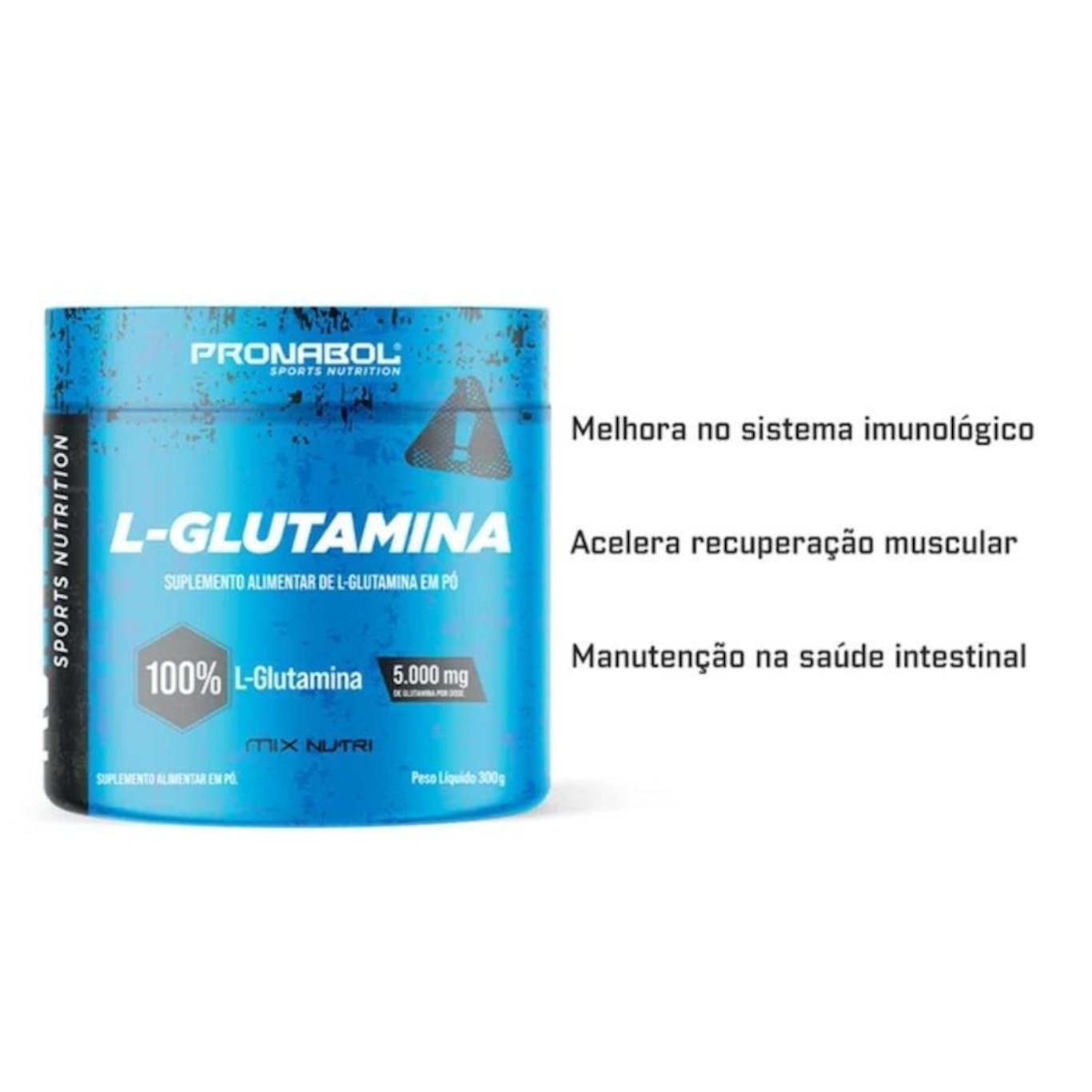 Pronabol L-Glutamina Sports Nutrition - 300g - Foto 2