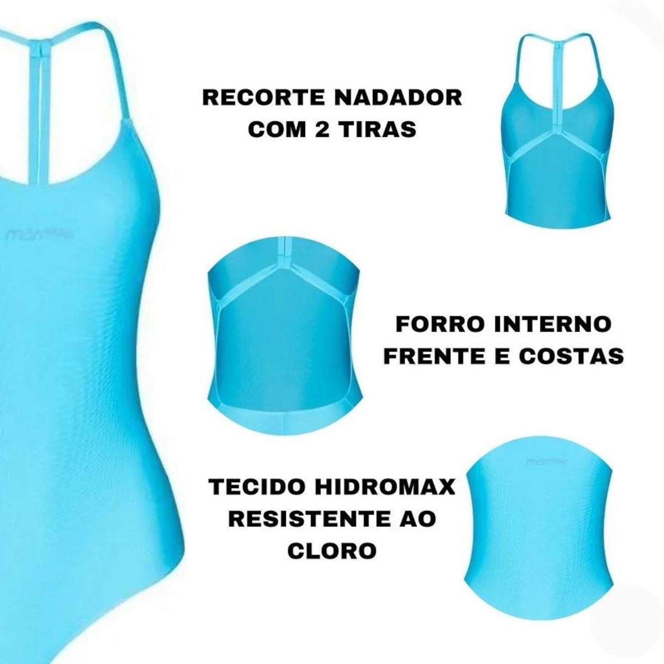 Maiô Hidromax Mormaii 2 Tiras Flexxxa Slim Feminino - Foto 5