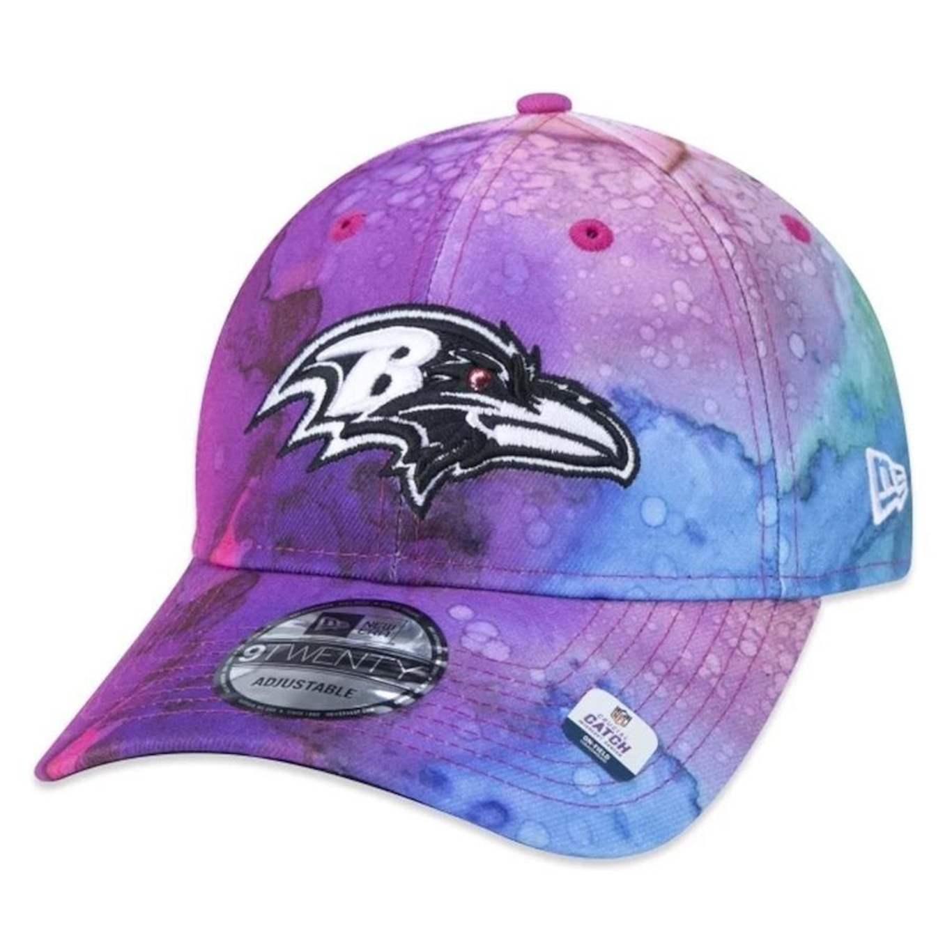 Boné Aba Curva New Era 920 Baltimore Ravens Crucial Catch 22 - Strapback - Adulto - Foto 1