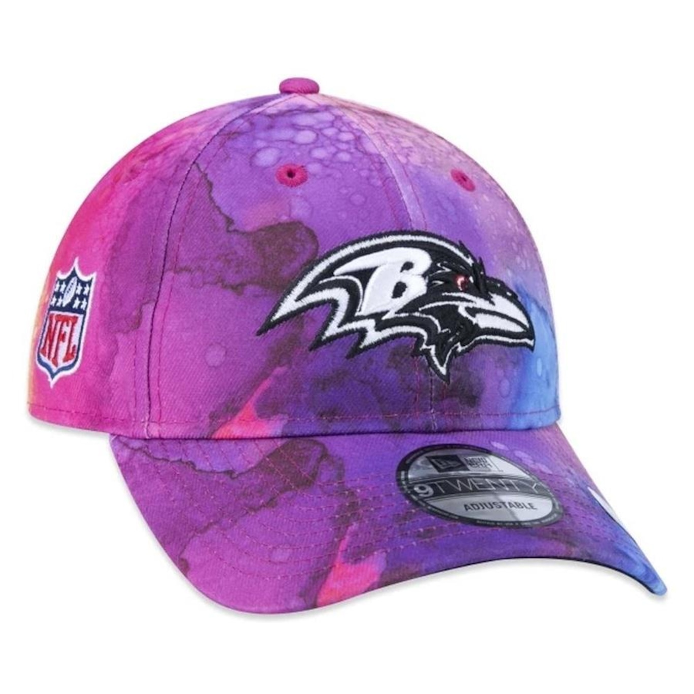 Boné Aba Curva New Era 920 Baltimore Ravens Crucial Catch 22 - Strapback - Adulto - Foto 4