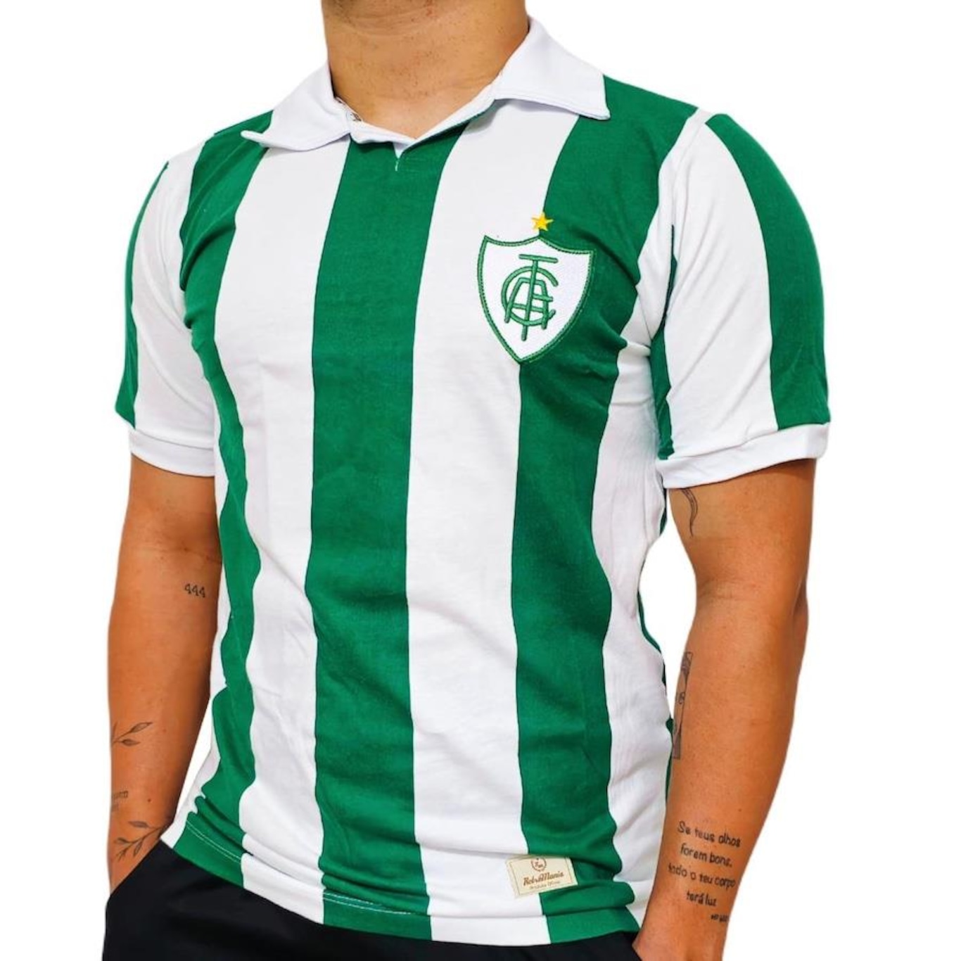 Camisa América Mineiro Retrô Polo 1997 Retrômania - Masculina - Foto 2