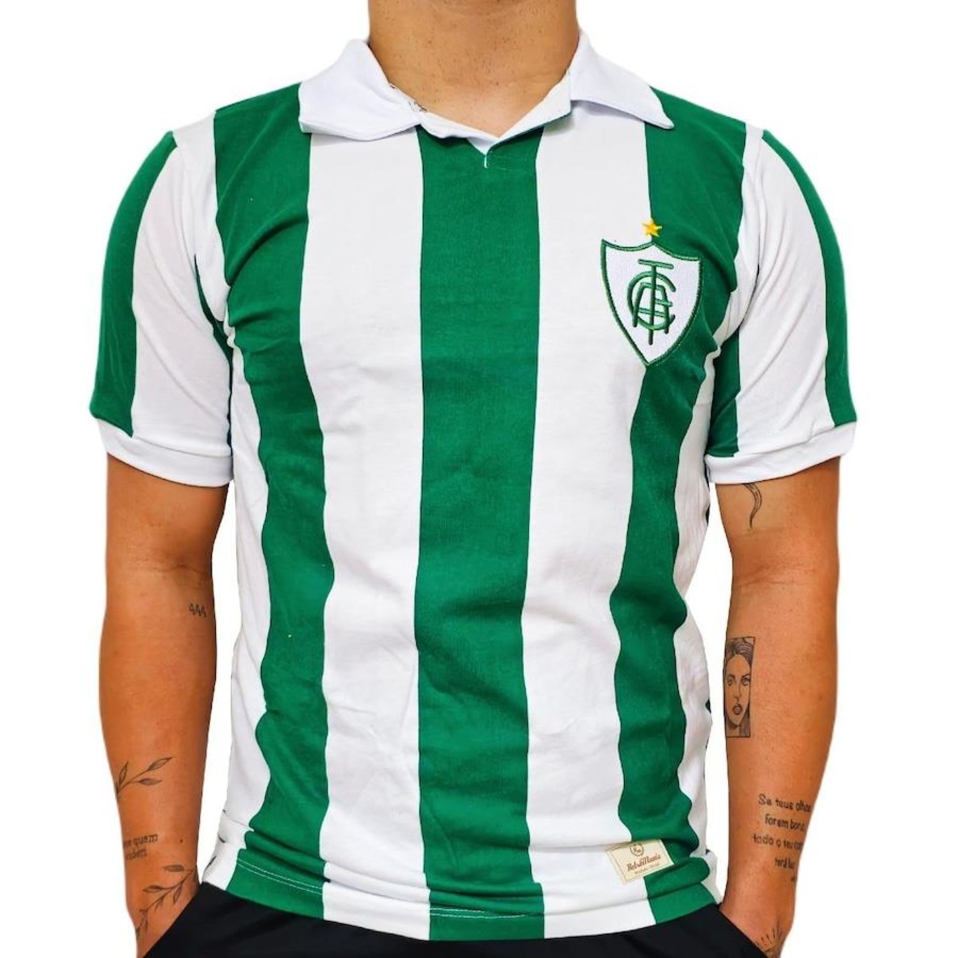 Camisa América Mineiro Retrô Polo 1997 Retrômania - Masculina - Foto 3