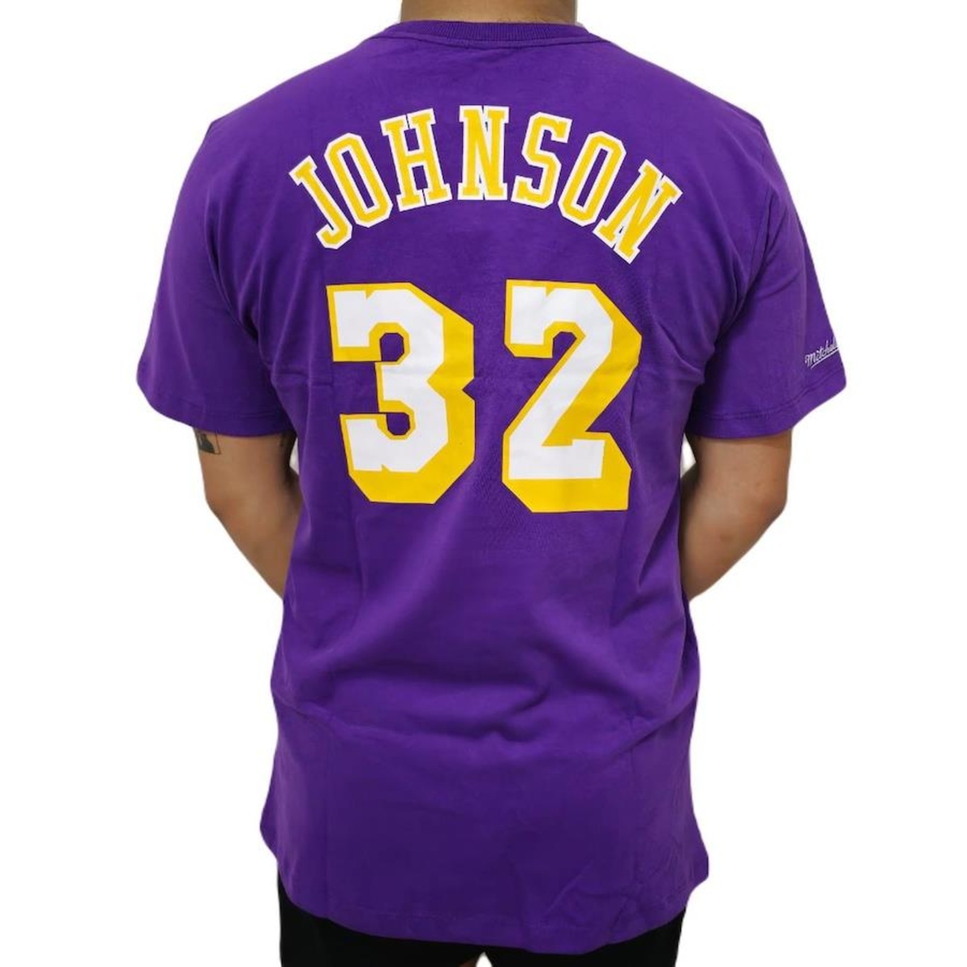 Camiseta NBA Lakers Magic Johnson Mitchell & Ness - Masculina - Foto 4