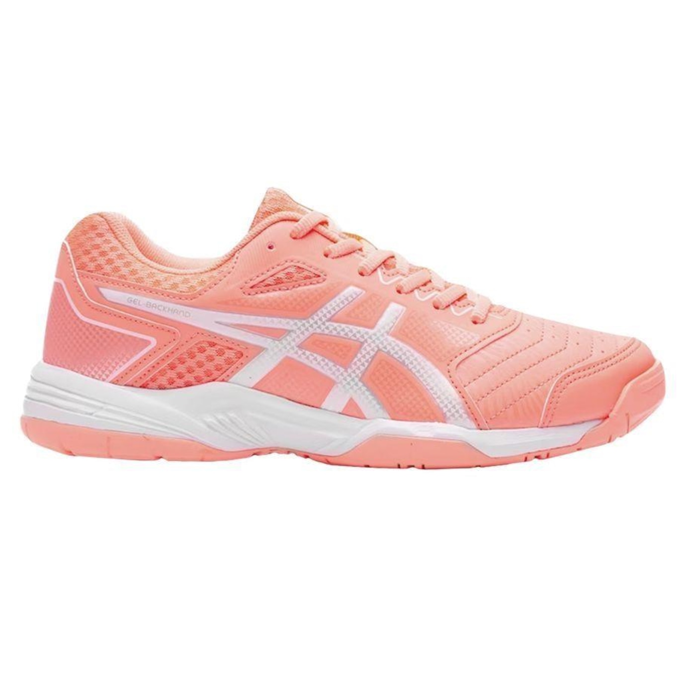 Tênis Asics Gel Backhand Salmão - Feminino - Foto 1