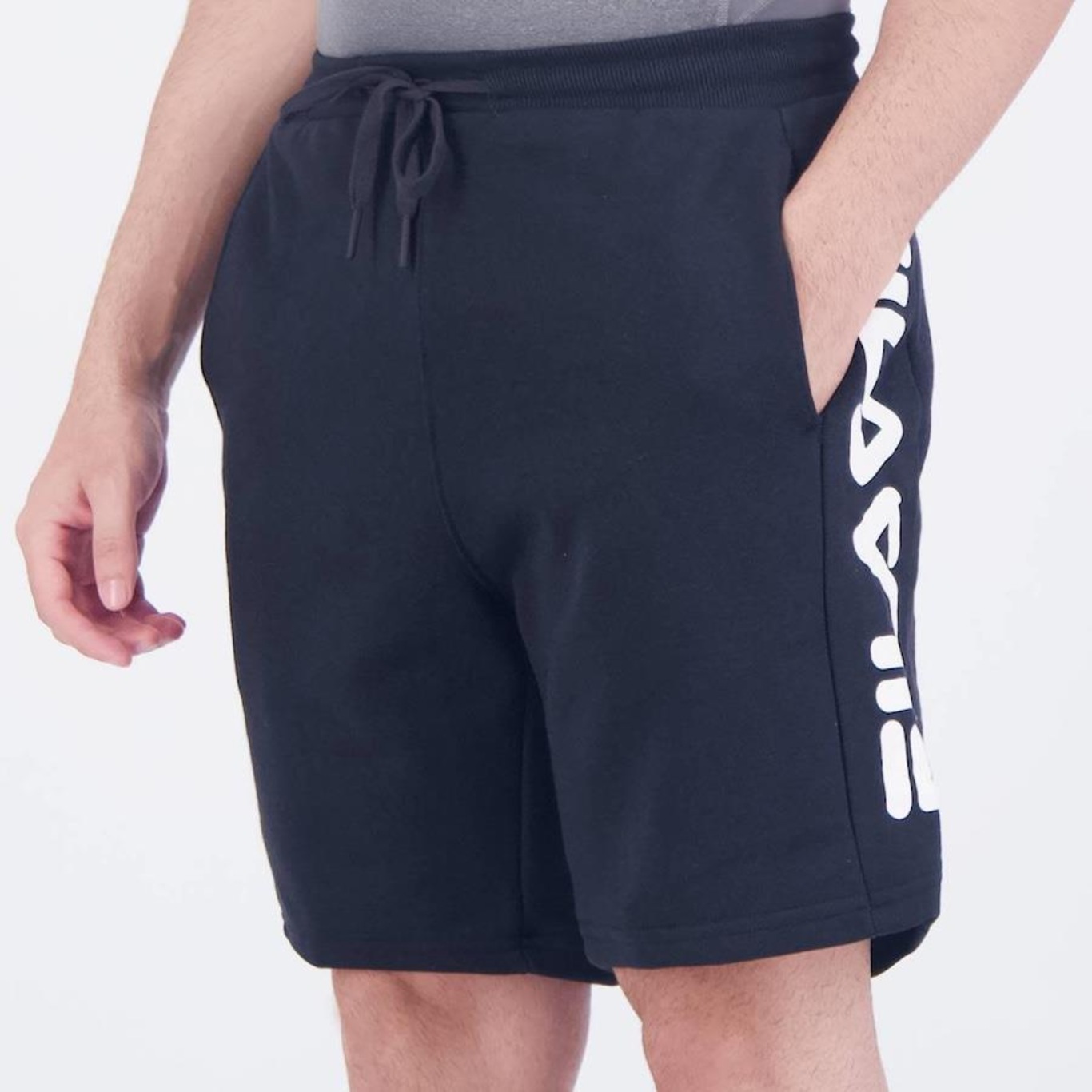 Shorts Fila Side Letter - Masculino - Foto 3