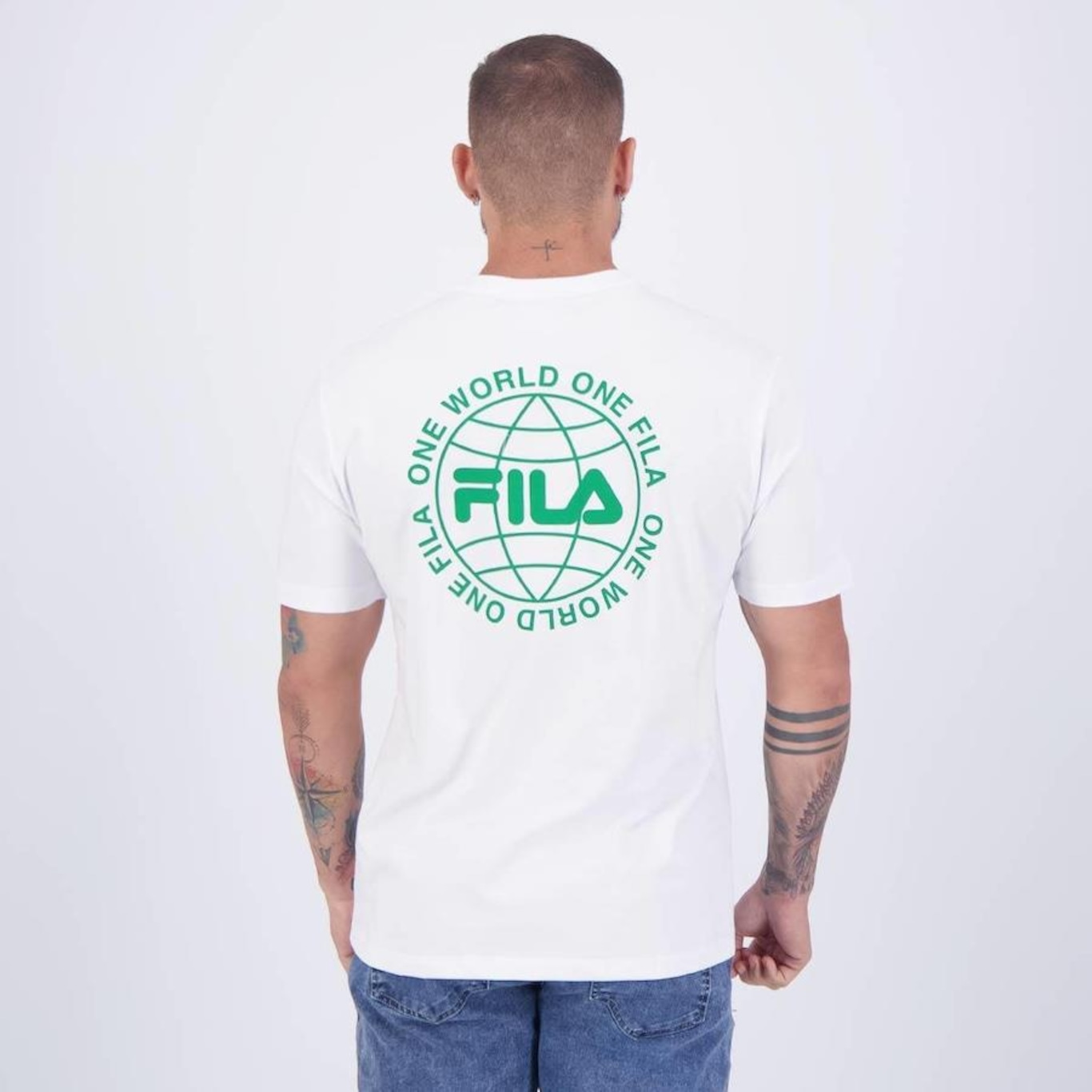 Camiseta Fila One World - Masculina - Foto 4