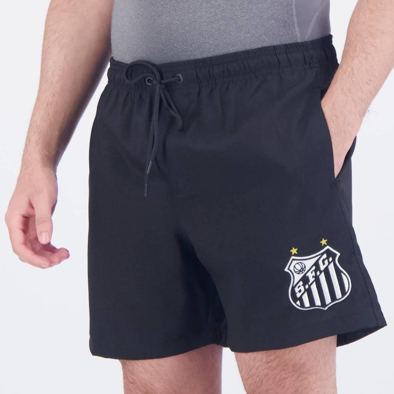 Shorts do Santos Surf Center Volley City - Masculino - Foto 4