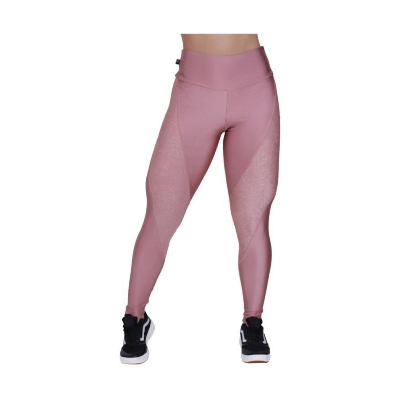 Calça Legging Orbis Fitness Cirrê Liso Poliamida - Feminina - Foto 1