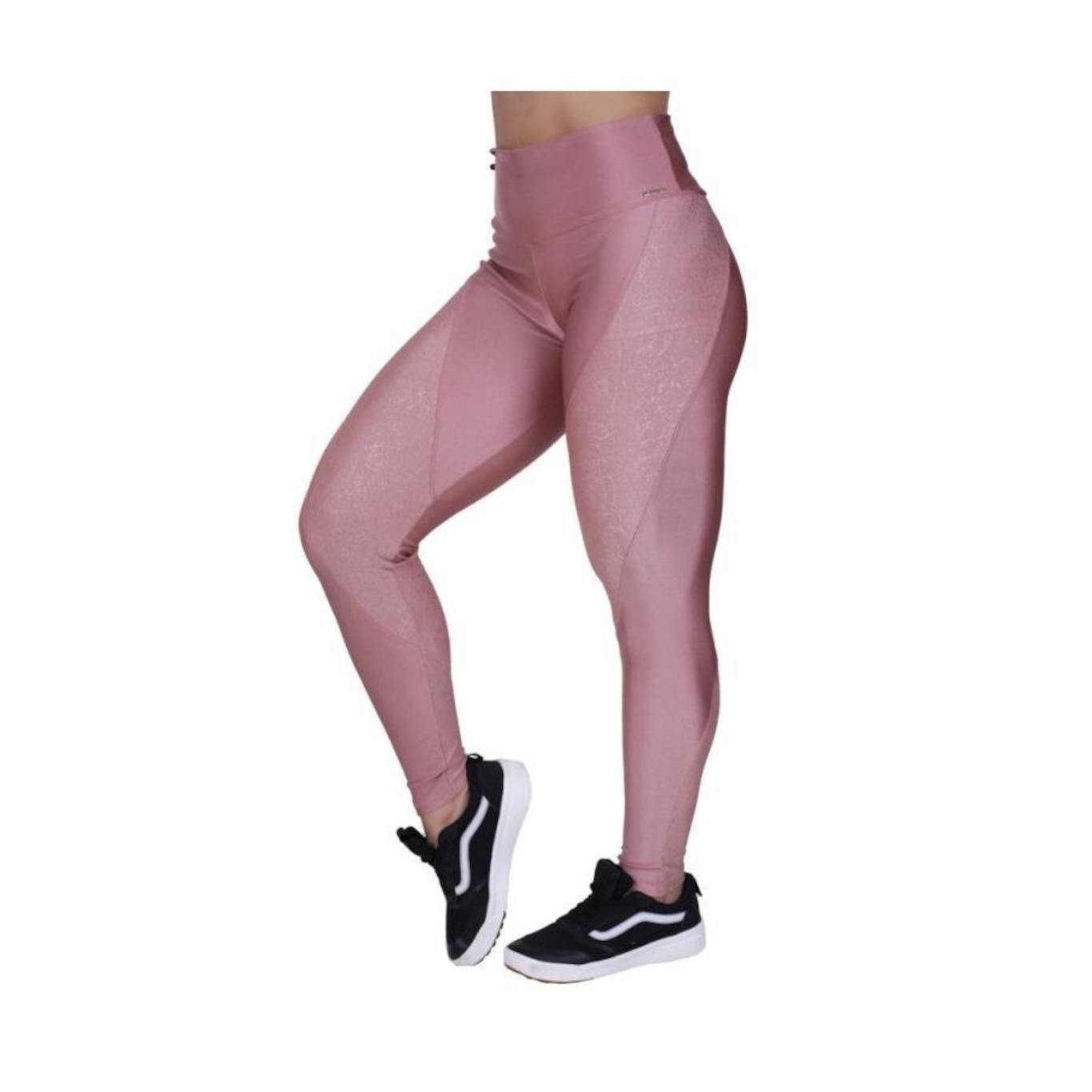 Calça Legging Orbis Fitness Cirrê Liso Poliamida - Feminina - Foto 2