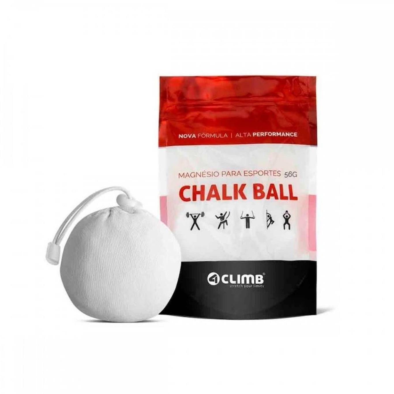 Magnésio Refil Chalk Ball 56G Cross Escalada 4Climb - Foto 1