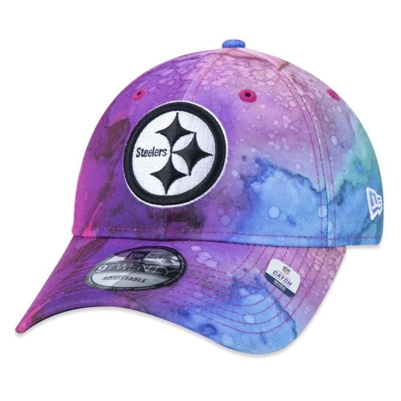 Boné Aba Curva New Era 920 Pittsburgh Steelers Crucial Catch 2022 - Strapback - Adulto - Foto 1