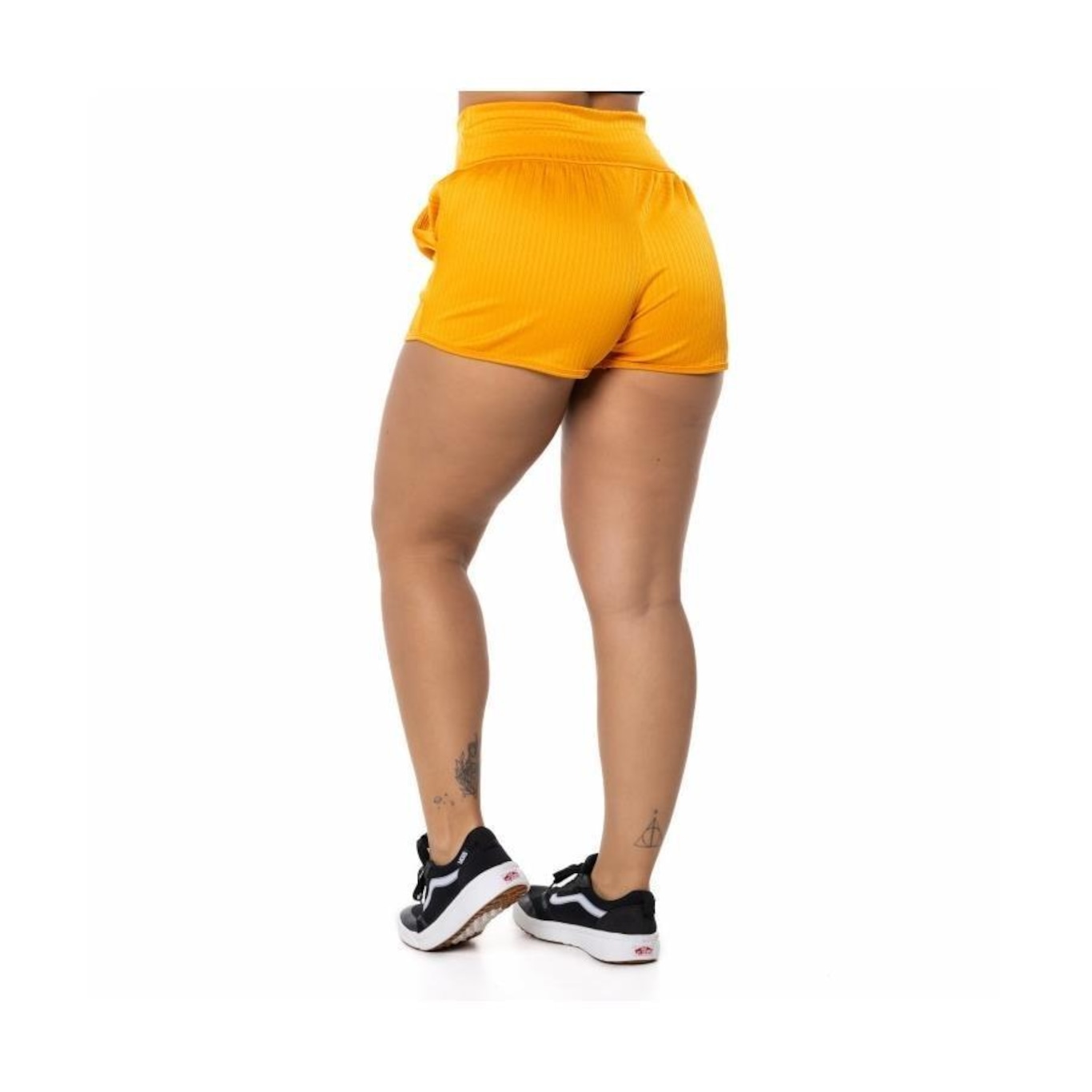 Shorts Orbis Fitness Poliamida Cirrê Cós Alto - Feminino - Foto 3