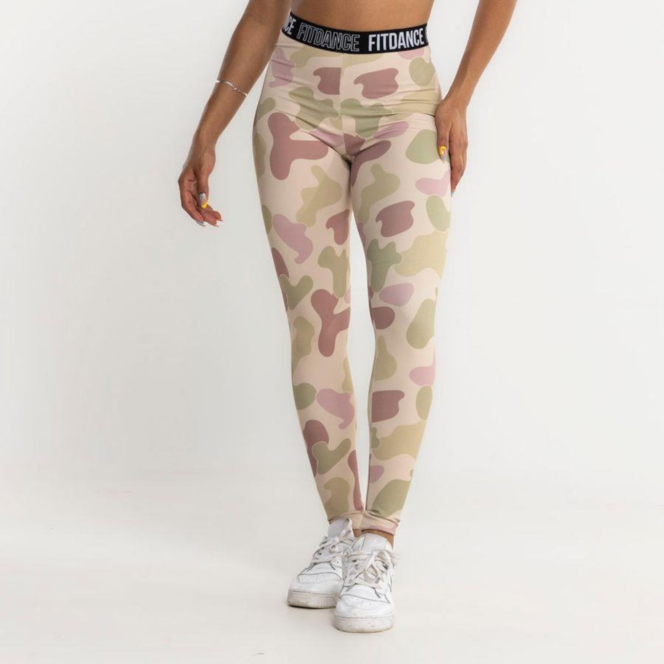 Calça Legging FitDance Elastico Camuflado - Feminina - Foto 1