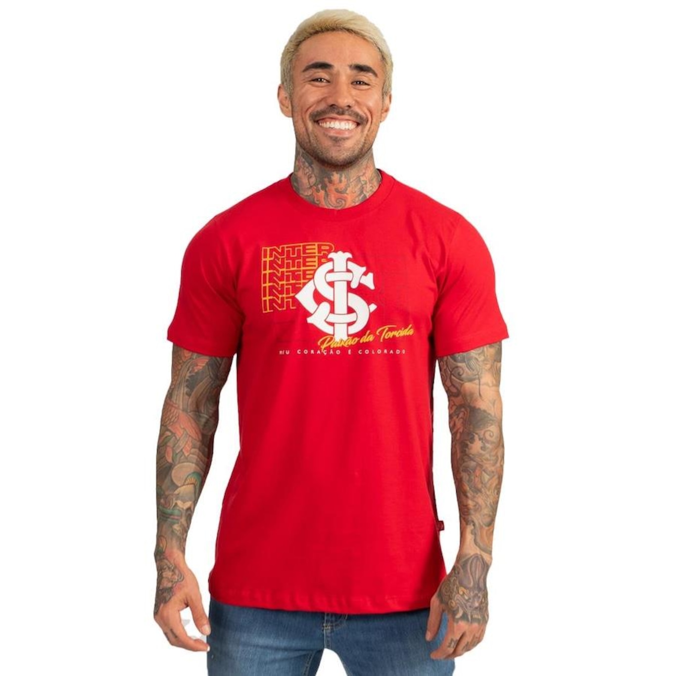 Camiseta do Internacional Surf Center Oficial Classic Torcedor - Masculina - Foto 1