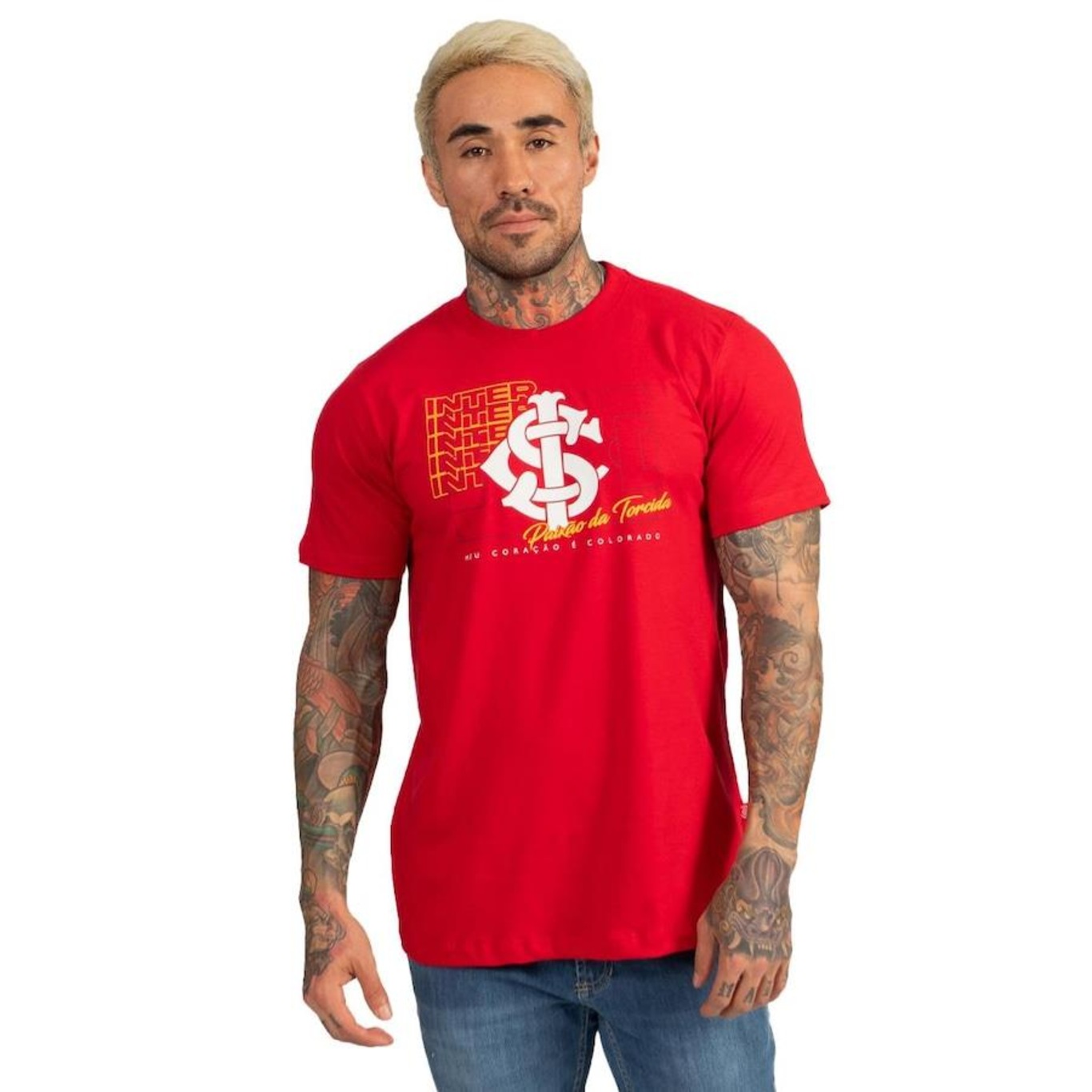 Camiseta do Internacional Surf Center Oficial Classic Torcedor - Masculina - Foto 4