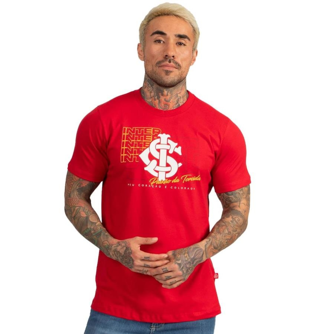 Camiseta do Internacional Surf Center Oficial Classic Torcedor - Masculina - Foto 5