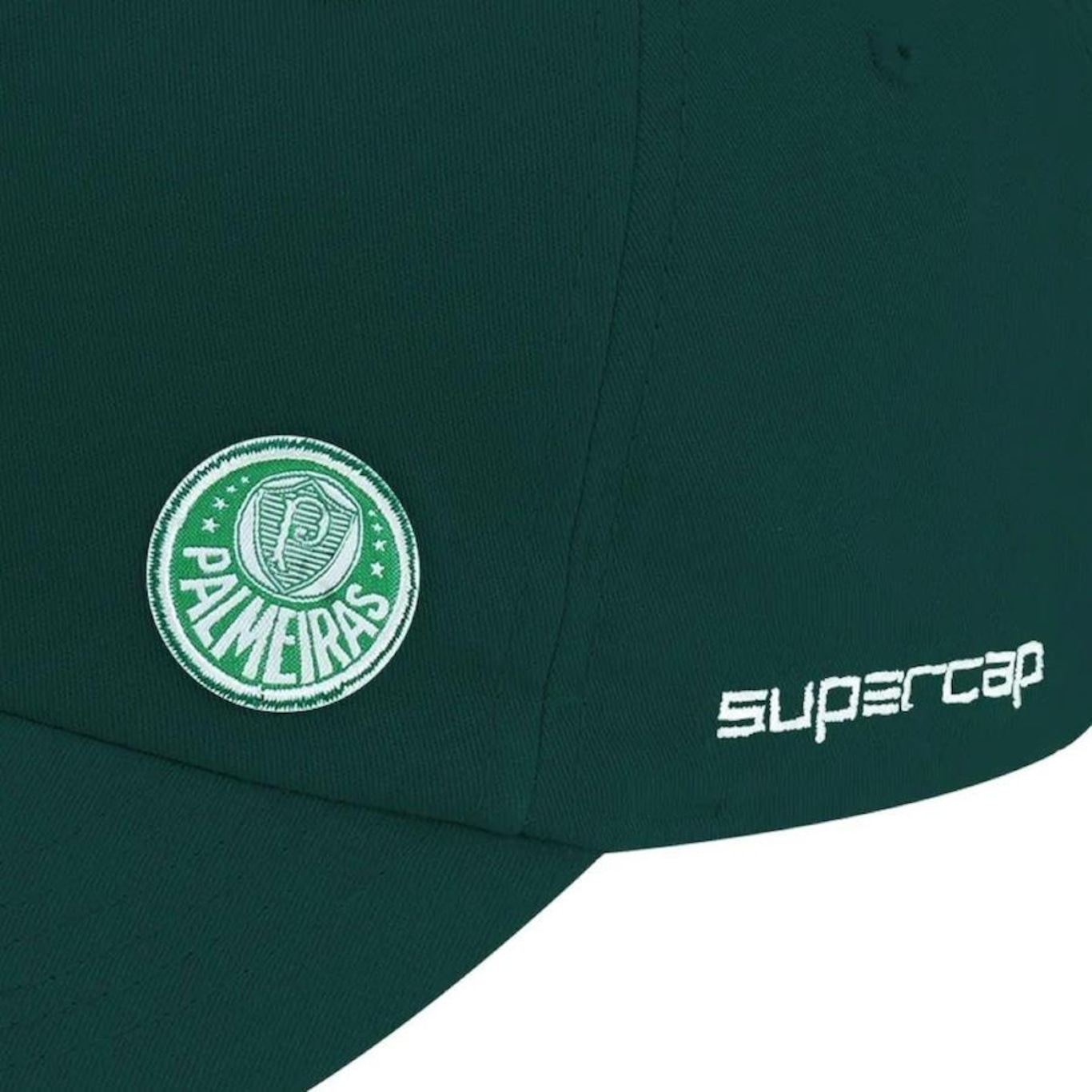 Boné Aba Curva do Palmeiras Supercap Patch Bordado - Strapback - Adulto - Foto 2