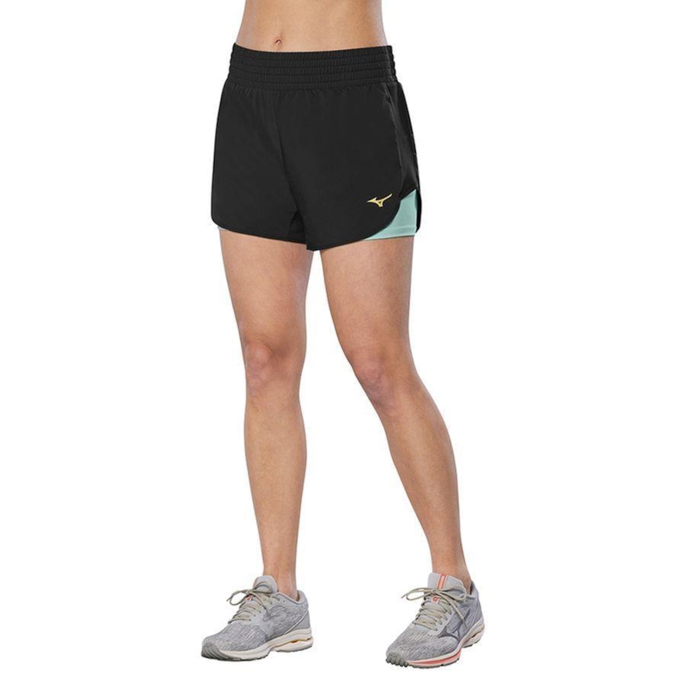 Shorts Mizuno 2 em 1 - Feminino - Foto 1