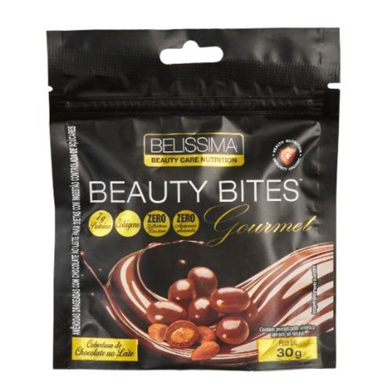 Beauty Bites Belíssima - Chocolate ao Leite - 30g - Foto 1