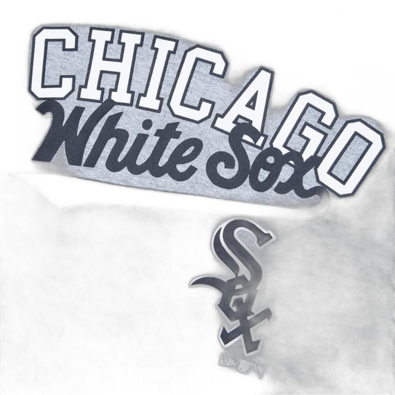 Blusão de Moletom com Capuz New Era Fechado Chicago White Sox Club House - Masculino - Foto 3