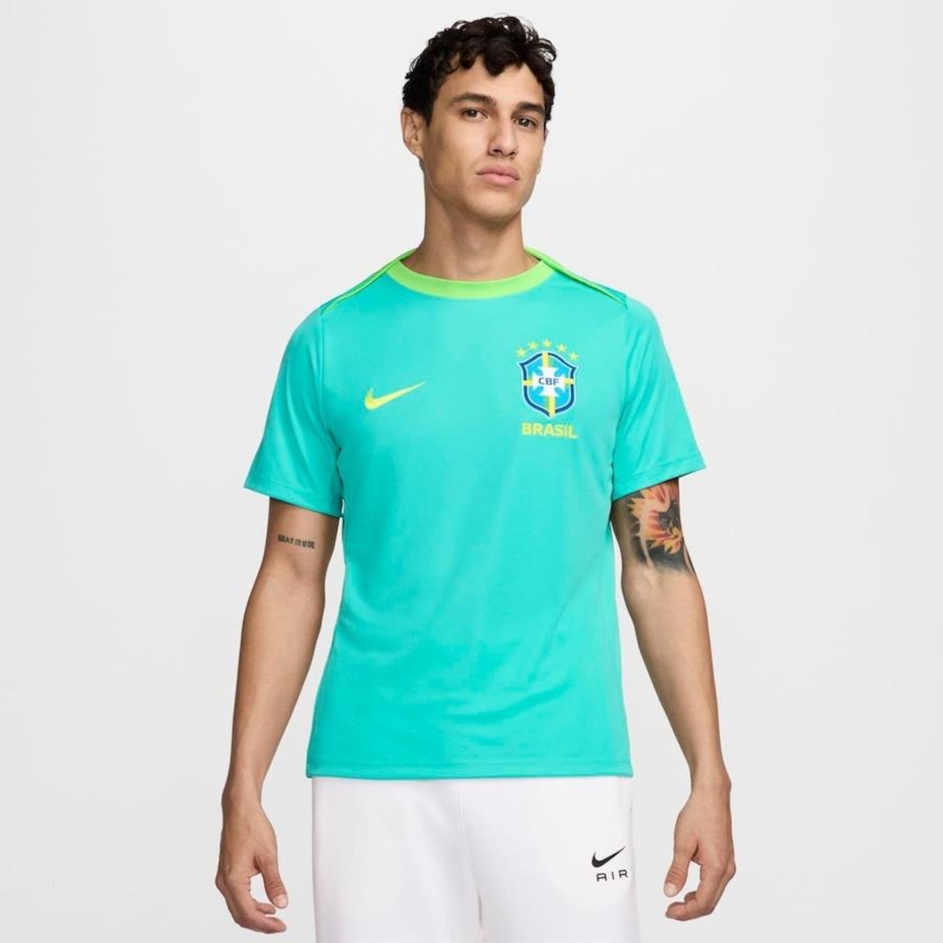 Camiseta Nike Brasil Dri-Fit Academy Pro - Masculina - Foto 1