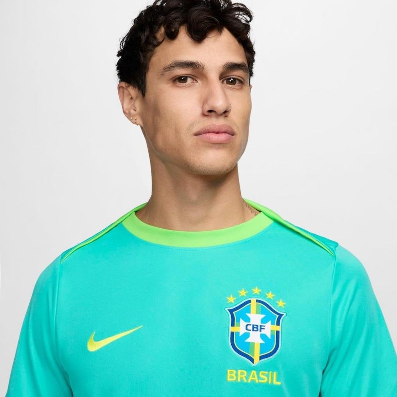 Camiseta Nike Brasil Dri-Fit Academy Pro - Masculina - Foto 3