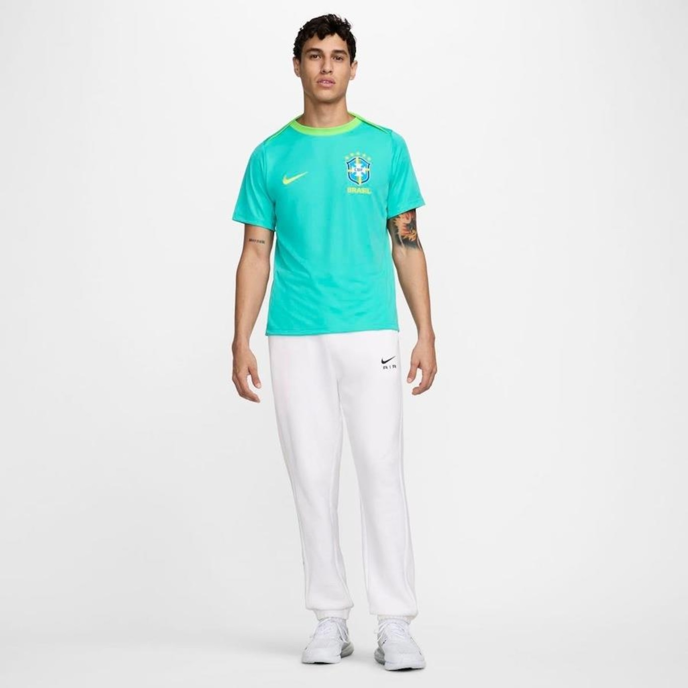 Camiseta Nike Brasil Dri-Fit Academy Pro - Masculina - Foto 6