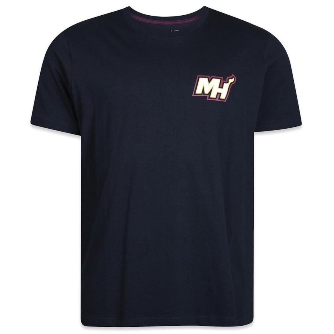 Camiseta New Era Regular Miami Heat Core Nba - Masculina - Foto 1