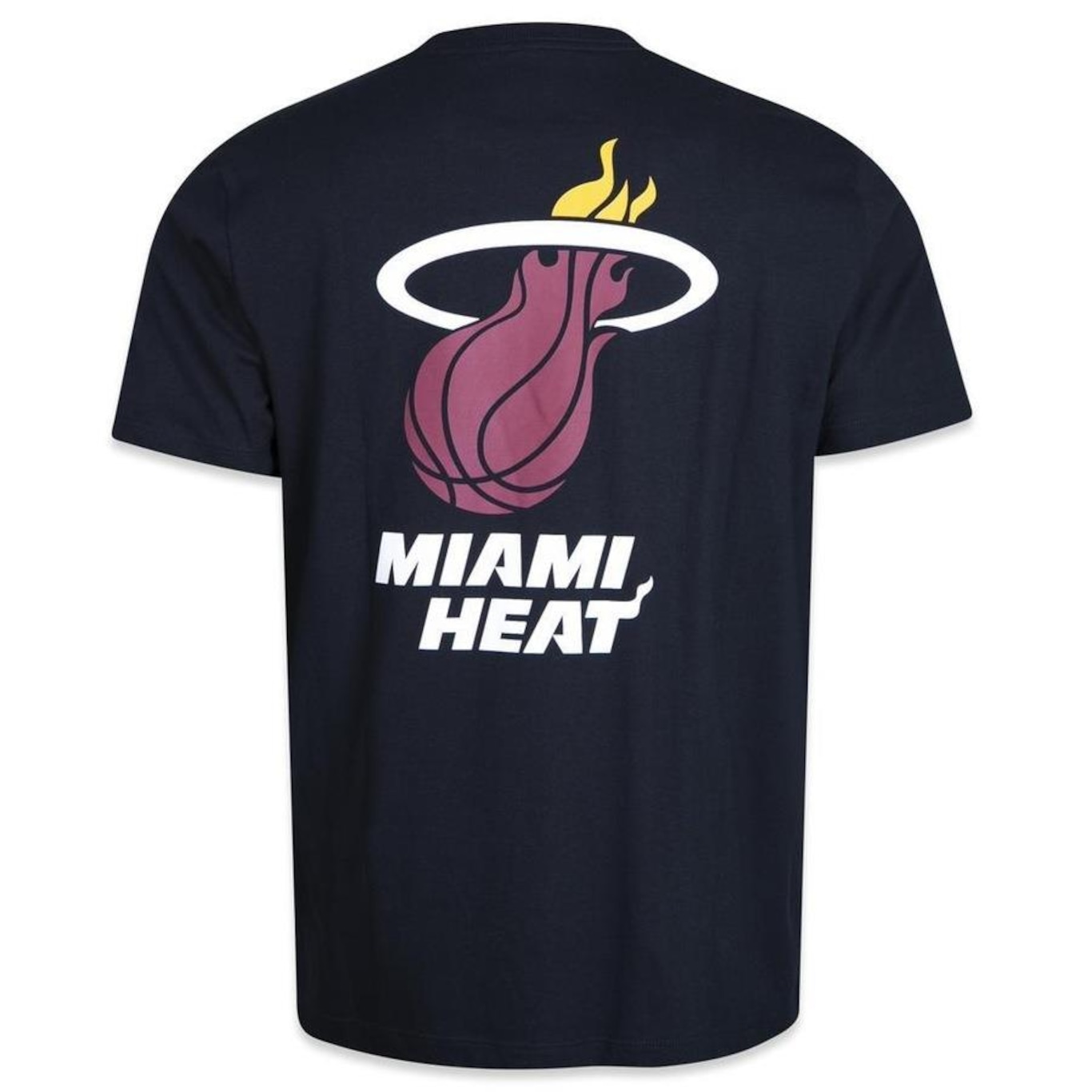 Camiseta New Era Regular Miami Heat Core Nba - Masculina - Foto 2