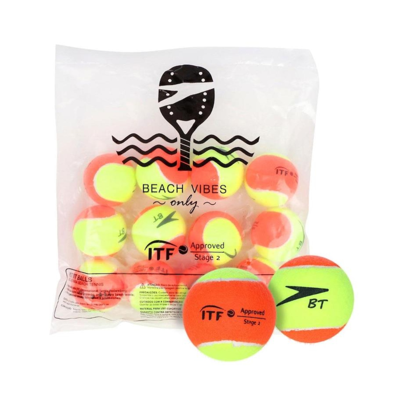 Kit com 12 Bolas de Beach Tennis Speedo BT Speed - Foto 1