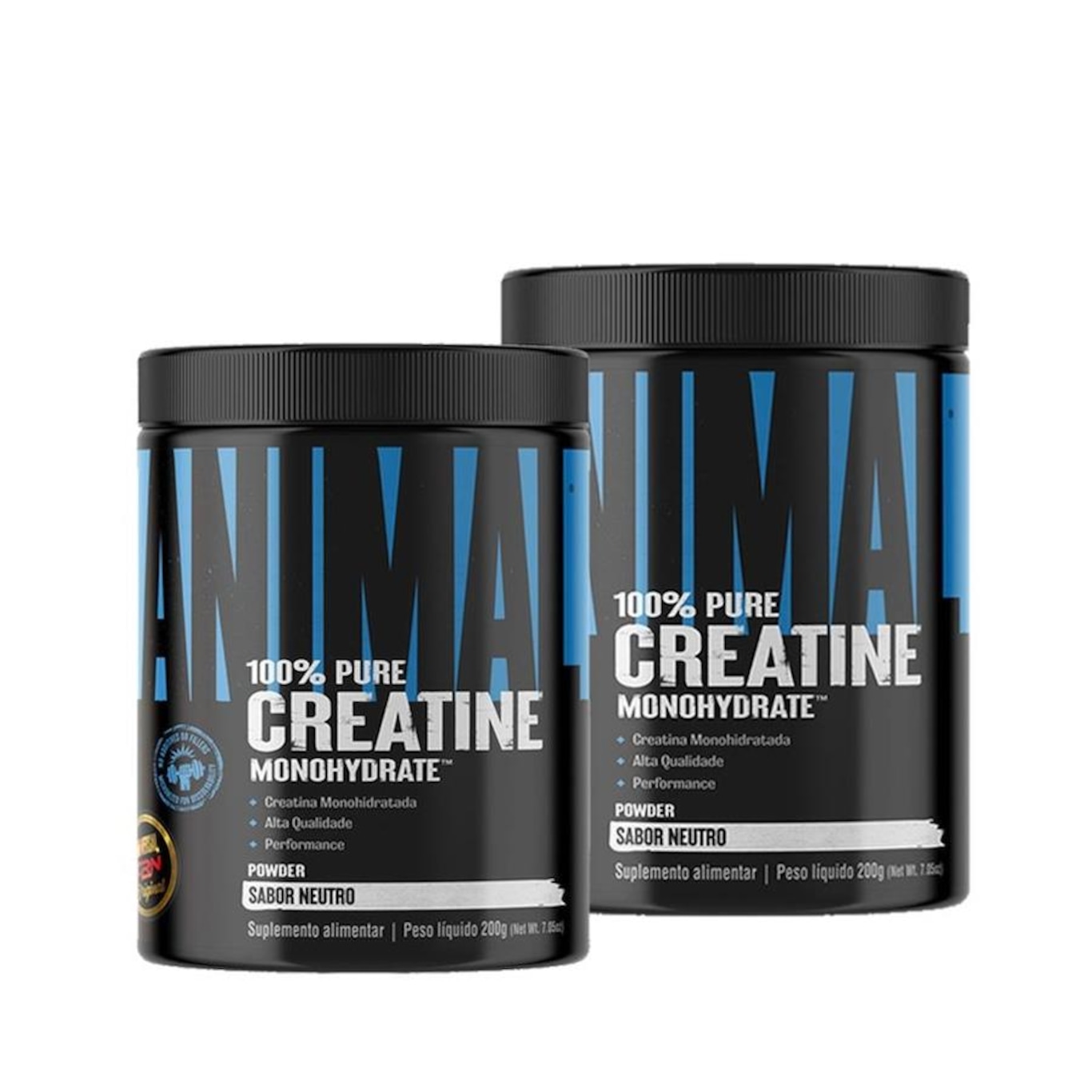 Kit 2X Creatina 200G 100% Pura Animal Monohidratada - Universal Nutrition - Foto 1