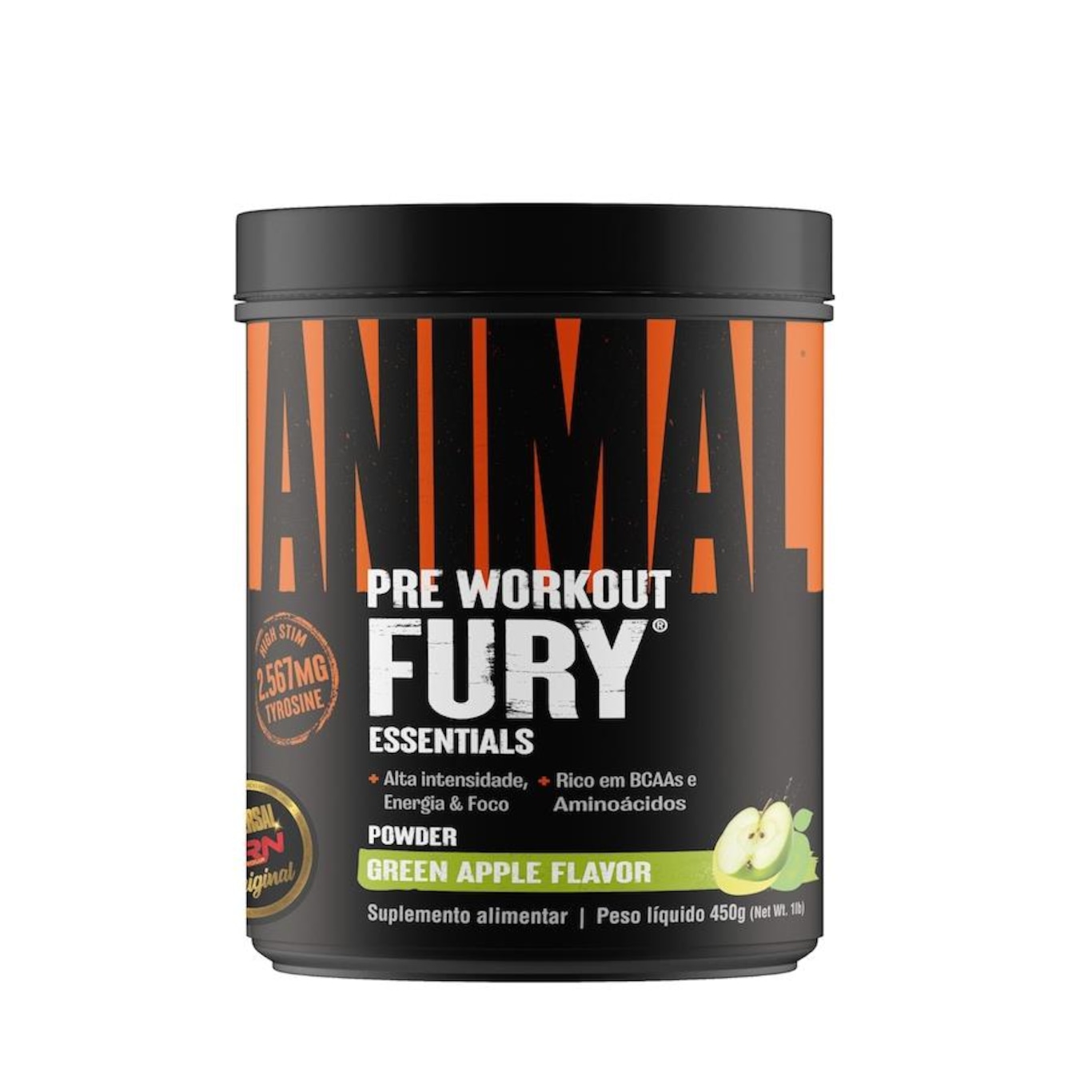 Pré Treino Animal Fury Pré-Workout 450G - Universal - Foto 1