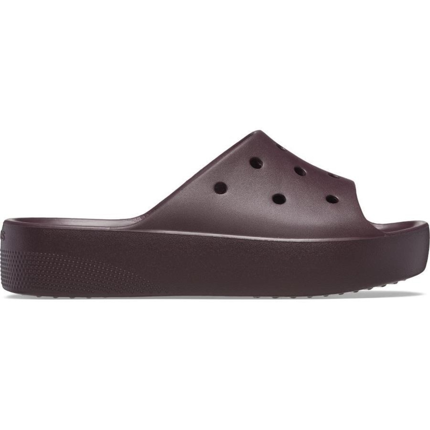 Sandália Crocs Classic Plataform Slide Dark - Unissex - Foto 1