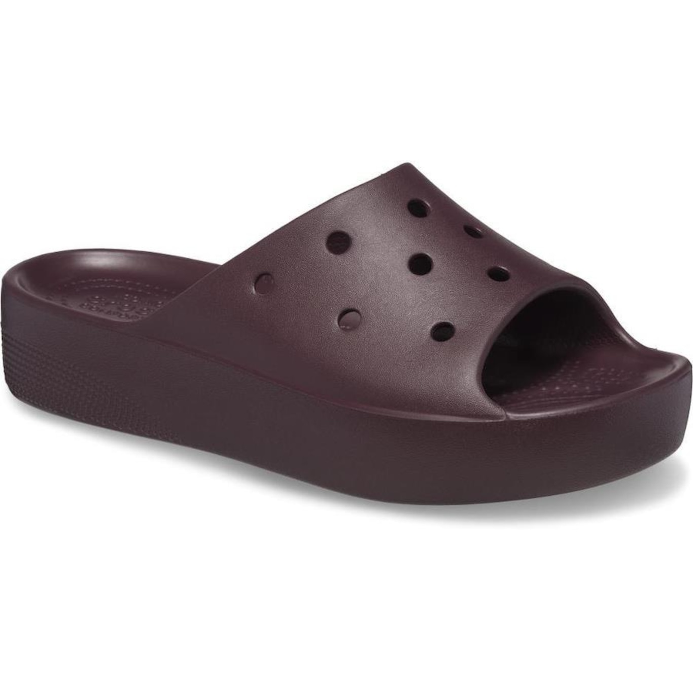 Sandália Crocs Classic Plataform Slide Dark - Unissex - Foto 2