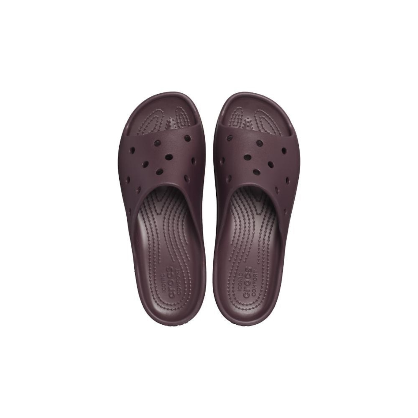 Sandália Crocs Classic Plataform Slide Dark - Unissex - Foto 5