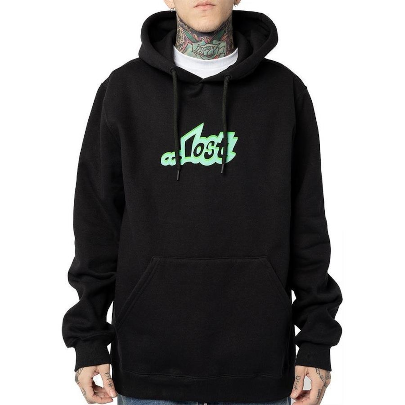 Blusão de Moletom com Capuz Lost Lost 2 Colors Wt24 - Masculino - Foto 1