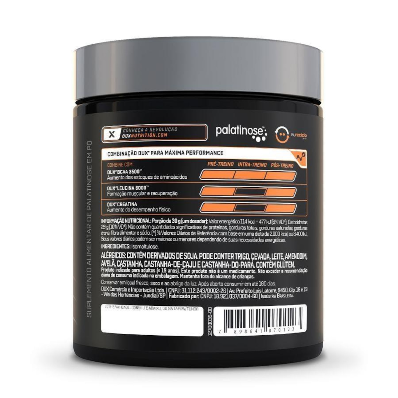 Palatinose? - Pote 400G - Dux Nutrition - Foto 2