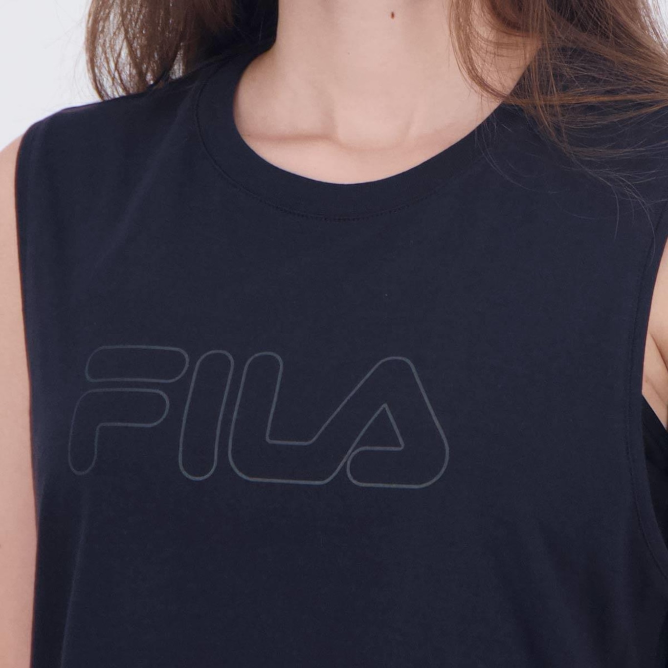 Camiseta Regata Fila Basic Outline - Feminina - Foto 5